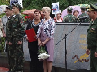 Мама Героя России Александра Луценко Любовь Леонидовна и сестра Владимира Гаюнова Валентина Константиновна